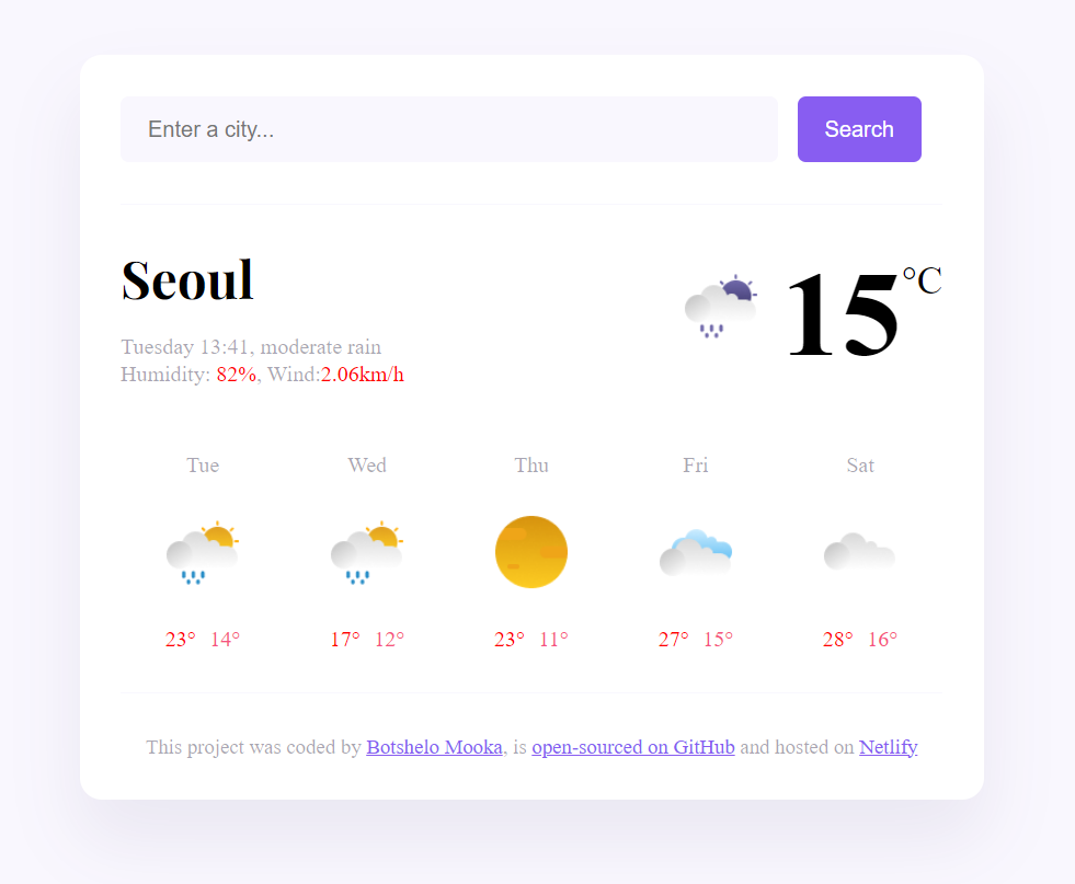 weather website